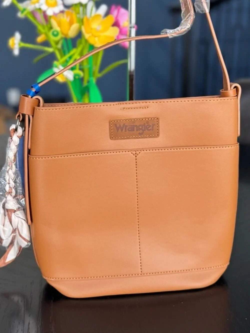 Wrangler 2PC Set Brown NWT Crossbody and Pouch